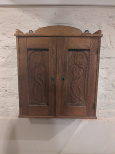 Wandschrank Jugendstil aus Eiche