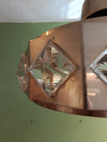 Deckenlampe dänisch Messing Glas