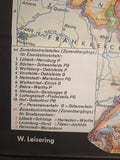 (597) Schulrollkarte, Mitteleuropa seit dem zweiten Weltkrieg  /