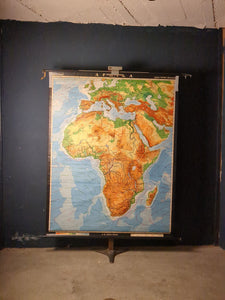 (154) Schulrollkarte, Afrika  /