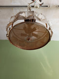 Deckenlampe dänisch Messing Glas