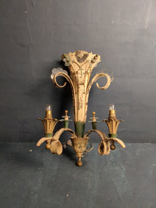 Wand-Lampe 3 flammig Frankreich 20er Jahre  /