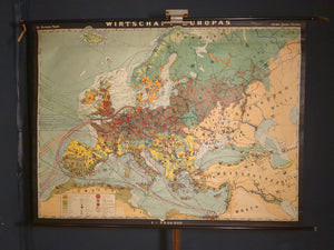 (530) Schulrollkarte, Wirtschaft Europas 60er 70er Jahre