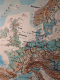 (0141) Schulrollkarte, Europa - physisch