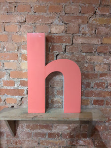 hhh Leuchtbuchstabe  /