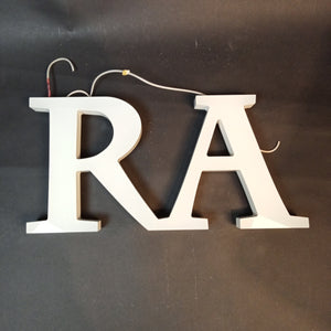 Kunststoffbuchstaben RA