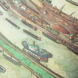 (0026) Schulrollkarte ,Europas größter Binnenhafen, Duisburg Ruhrort  /x Ruhrpott