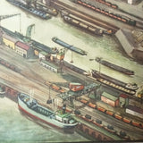 (0026) Schulrollkarte ,Europas größter Binnenhafen, Duisburg Ruhrort  /x Ruhrpott