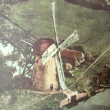 (0021) Schulrollkarte, Holländische Polderlandschaft  /x Windmühlen