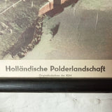 (0021) Schulrollkarte, Holländische Polderlandschaft  /x Windmühlen