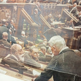 (0019) Schulrollkarte, Eine Reichstagssitzung Original 30er Jahre  /x