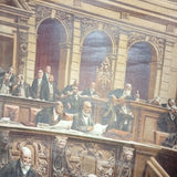 (0019) Schulrollkarte, Eine Reichstagssitzung Original 30er Jahre  /x