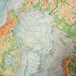 (010) Nordpolargebiet/ Südpolargebiet Schulrollkarte