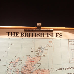 (068) The British Isles - Großbritannien, England Schulrollkarte