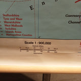 (068) The British Isles - Großbritannien, England Schulrollkarte