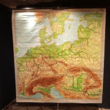 (0115) Schulrollkarte,Mitteleuropa  /x