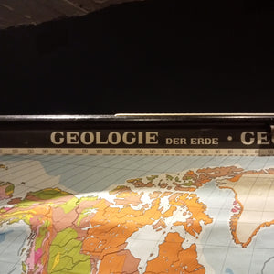 (131) Geologie der Erde - Weltkarte - 80er Jahre