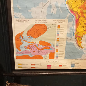 (131) Geologie der Erde - Weltkarte - 80er Jahre