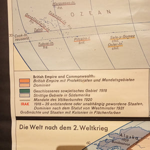 (132) Die Welt im 20. Jahrhundert nach dem 1. Weltkrieg, nach dem 2. Weltkrieg Schulkarte