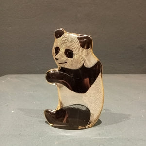 Panda sitzend OP-ART Abraham Palatnik +