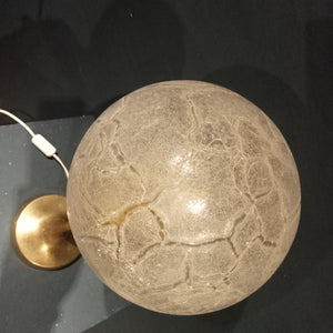 Kugelförmige Glas-tischlampe 70er Jahre