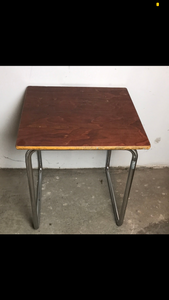 70er Jahre Stahlrohr Tisch / Schreibtisch / Küchentisch+