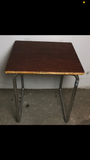 70er Jahre Stahlrohr Tisch / Schreibtisch / Küchentisch